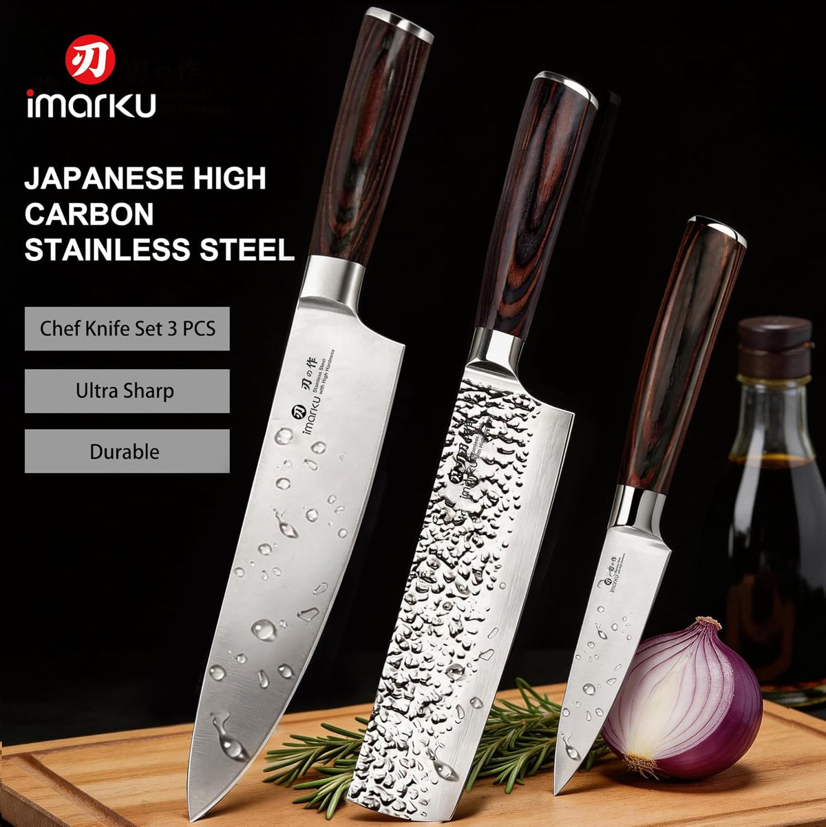 Paring Knife - Paring Knives, 3.5 Inch Small Kitchen Knifes - Japanese High Carbon Stainless Steel Fruit Knife, Ergonomic Pakkawood Handle, Ultra Sharp Blade, Unique Gifts for Men and Women