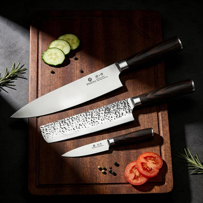 Paring Knife - Paring Knives, 3.5 Inch Small Kitchen Knifes - Japanese High Carbon Stainless Steel Fruit Knife, Ergonomic Pakkawood Handle, Ultra Sharp Blade, Unique Gifts for Men and Women