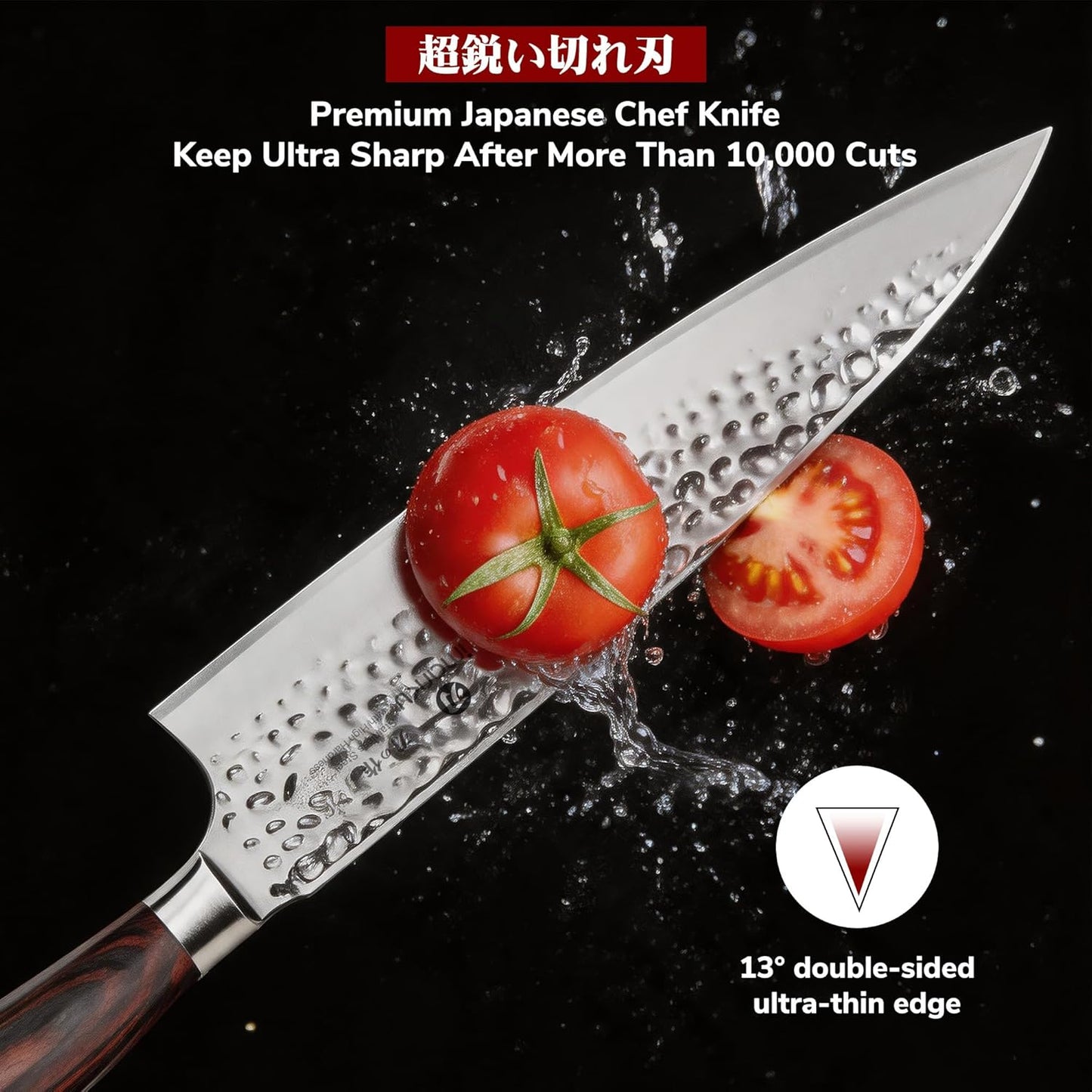 Paring Knife - Paring Knives, 3.5 Inch Small Kitchen Knifes - Japanese High Carbon Stainless Steel Fruit Knife, Ergonomic Pakkawood Handle, Ultra Sharp Blade, Unique Gifts for Men and Women