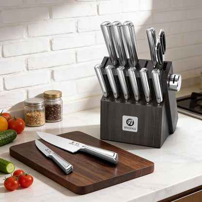 Paring Knife - Paring Knives, 3.5 Inch Small Kitchen Knifes - Japanese High Carbon Stainless Steel Fruit Knife, Ergonomic Pakkawood Handle, Ultra Sharp Blade, Unique Gifts for Men and Women