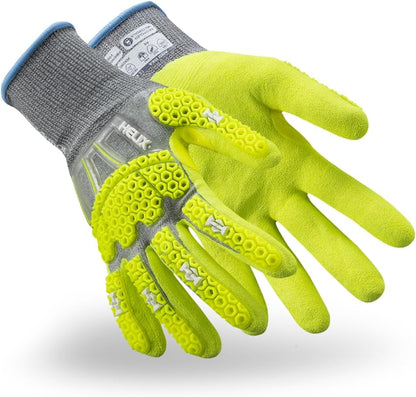 Helix Impact Resistant & A1-A9 Cut-Resistant Work Gloves – High-Dexterity Nitrile Grip Industrial Safety Gloves