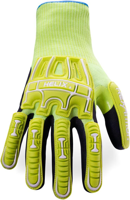 Helix Impact Resistant & A1-A9 Cut-Resistant Work Gloves – High-Dexterity Nitrile Grip Industrial Safety Gloves