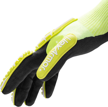 Helix Impact Resistant & A1-A9 Cut-Resistant Work Gloves – High-Dexterity Nitrile Grip Industrial Safety Gloves