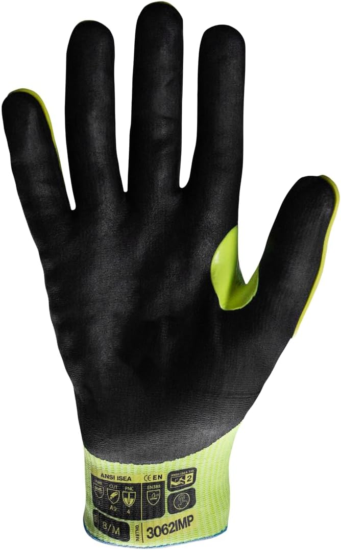 Helix Impact Resistant & A1-A9 Cut-Resistant Work Gloves – High-Dexterity Nitrile Grip Industrial Safety Gloves