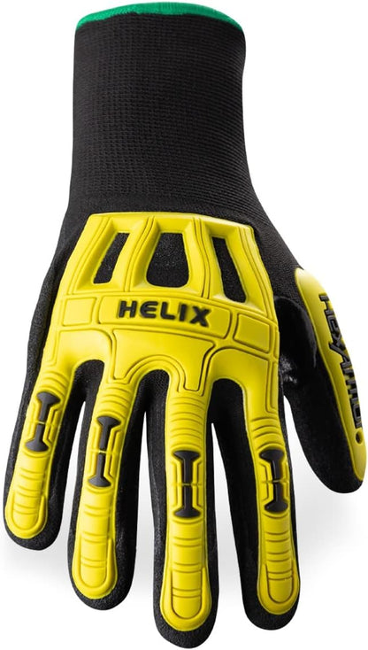Helix Impact Resistant & A1-A9 Cut-Resistant Work Gloves – High-Dexterity Nitrile Grip Industrial Safety Gloves