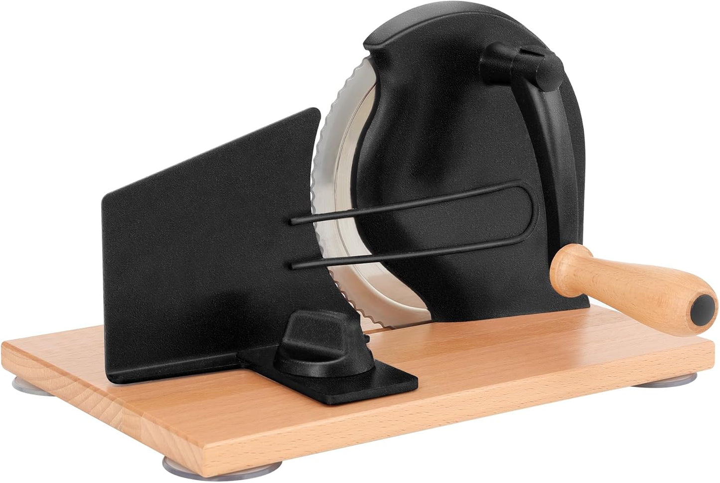 Manual Bread Slicer with Hand Crank- Adjustable Thickness Bread Cutter for Even Slices, Perfect for Homemade Sourdough, Sandwich, and More, Cream