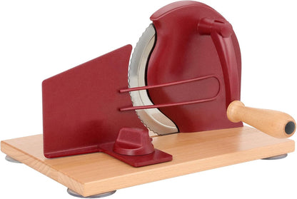 Manual Bread Slicer with Hand Crank- Adjustable Thickness Bread Cutter for Even Slices, Perfect for Homemade Sourdough, Sandwich, and More, Cream