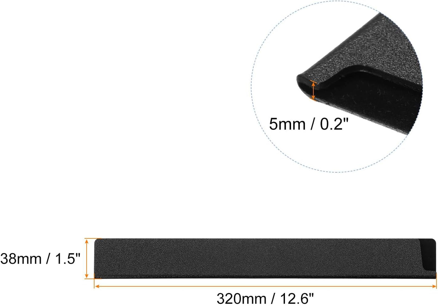Knife Edge Guards 12.6"x1.5" ABS Knife Cover Sleeves Knife Case Blade Protector Universal Knife Sheath for Home Kitchen Knife