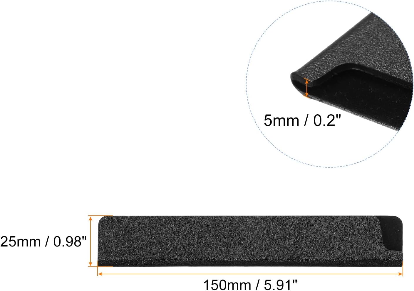Knife Edge Guards 12.6"x1.5" ABS Knife Cover Sleeves Knife Case Blade Protector Universal Knife Sheath for Home Kitchen Knife