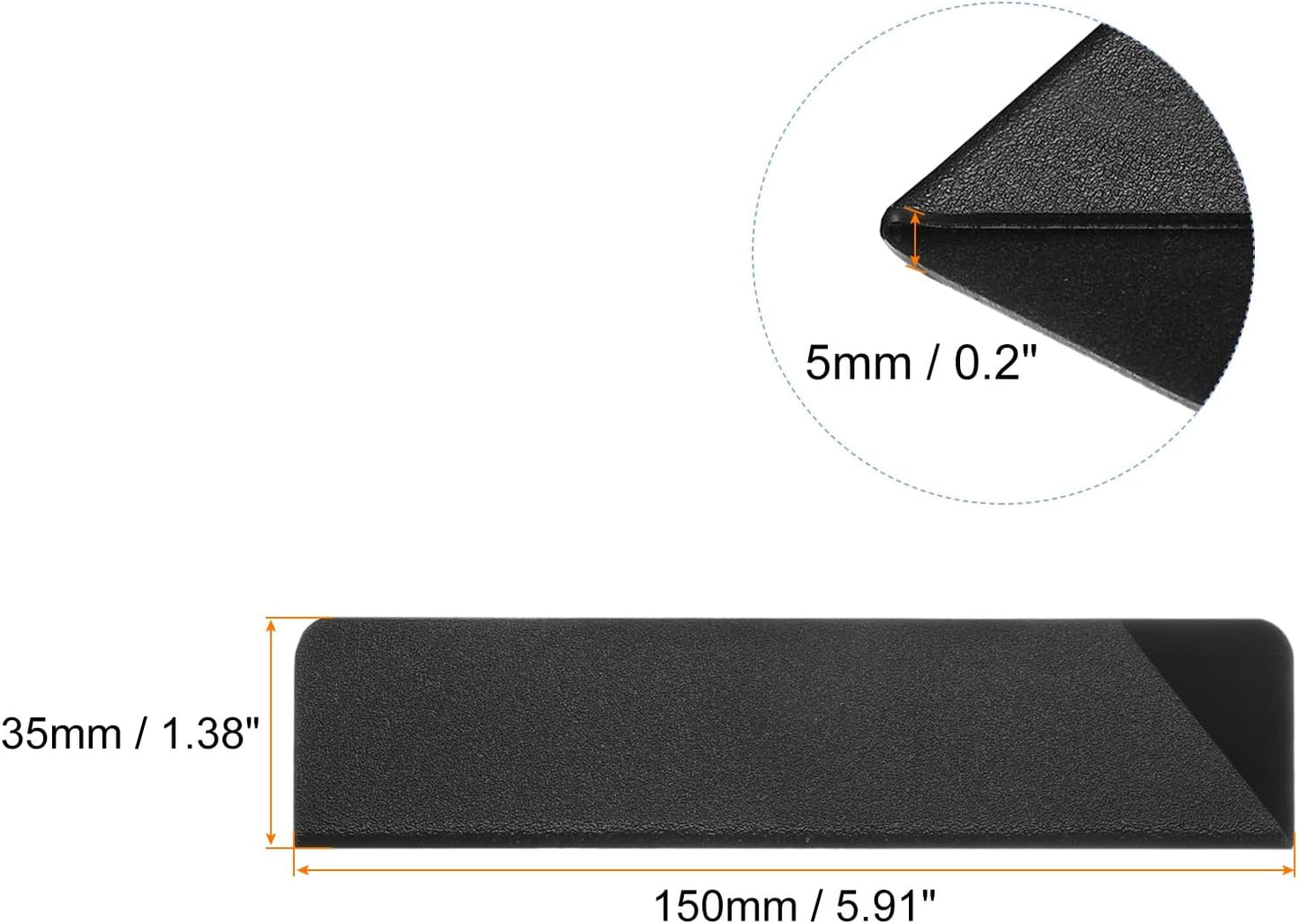 Knife Edge Guards 12.6"x1.5" ABS Knife Cover Sleeves Knife Case Blade Protector Universal Knife Sheath for Home Kitchen Knife