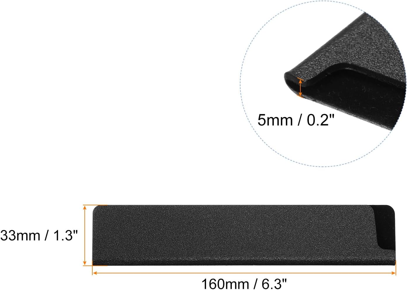 Knife Edge Guards 12.6"x1.5" ABS Knife Cover Sleeves Knife Case Blade Protector Universal Knife Sheath for Home Kitchen Knife