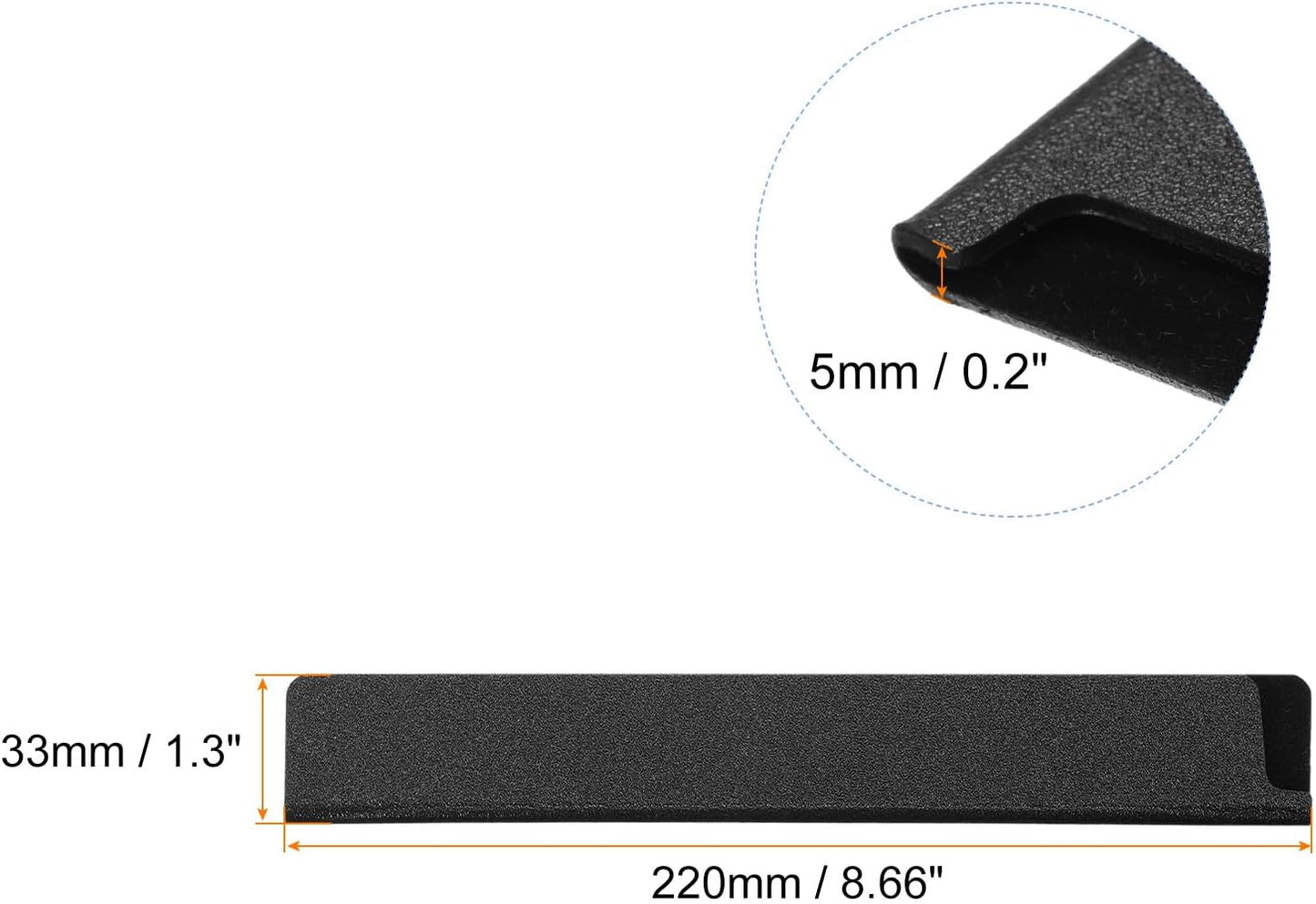 Knife Edge Guards 12.6"x1.5" ABS Knife Cover Sleeves Knife Case Blade Protector Universal Knife Sheath for Home Kitchen Knife