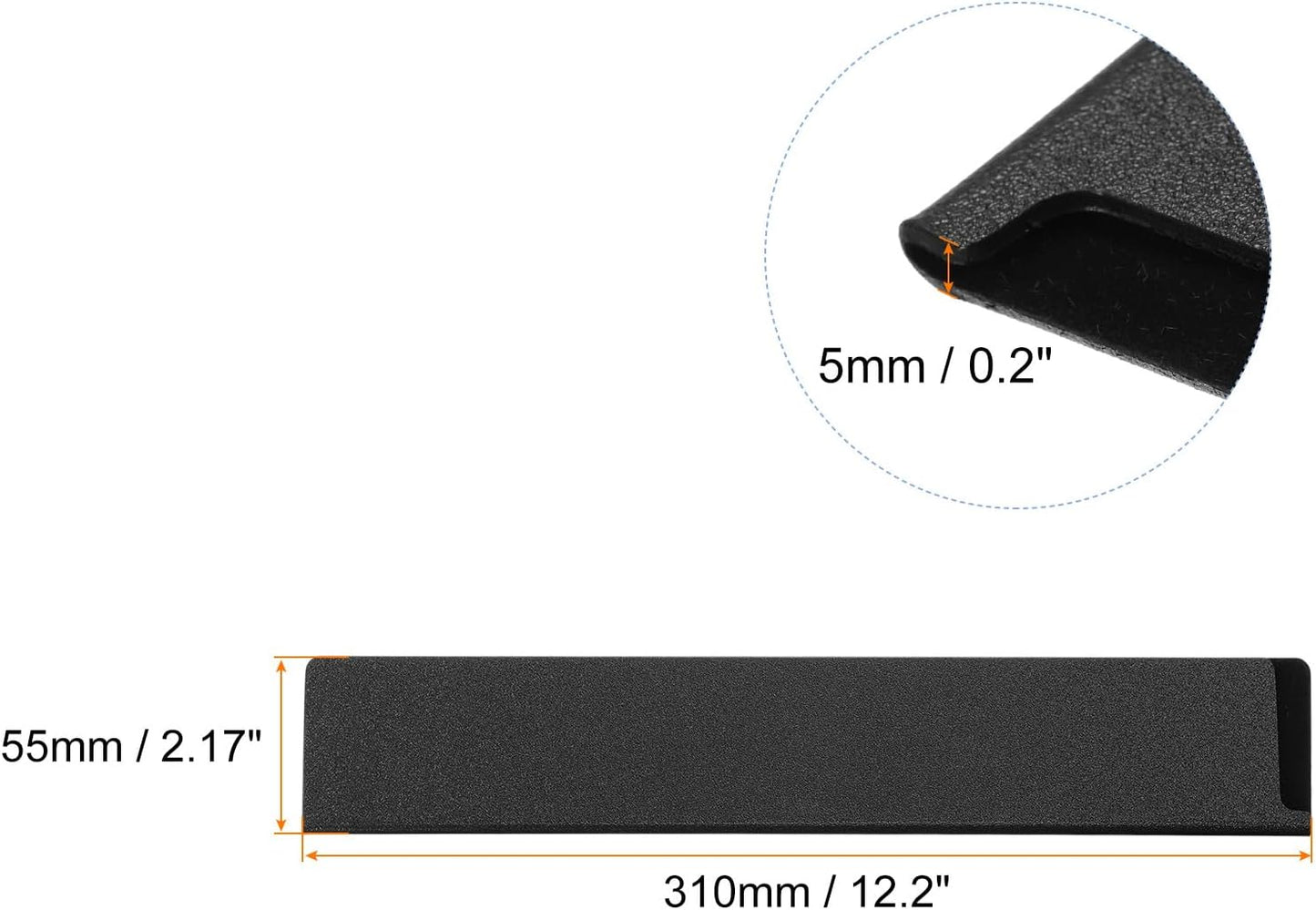 Knife Edge Guards 12.6"x1.5" ABS Knife Cover Sleeves Knife Case Blade Protector Universal Knife Sheath for Home Kitchen Knife