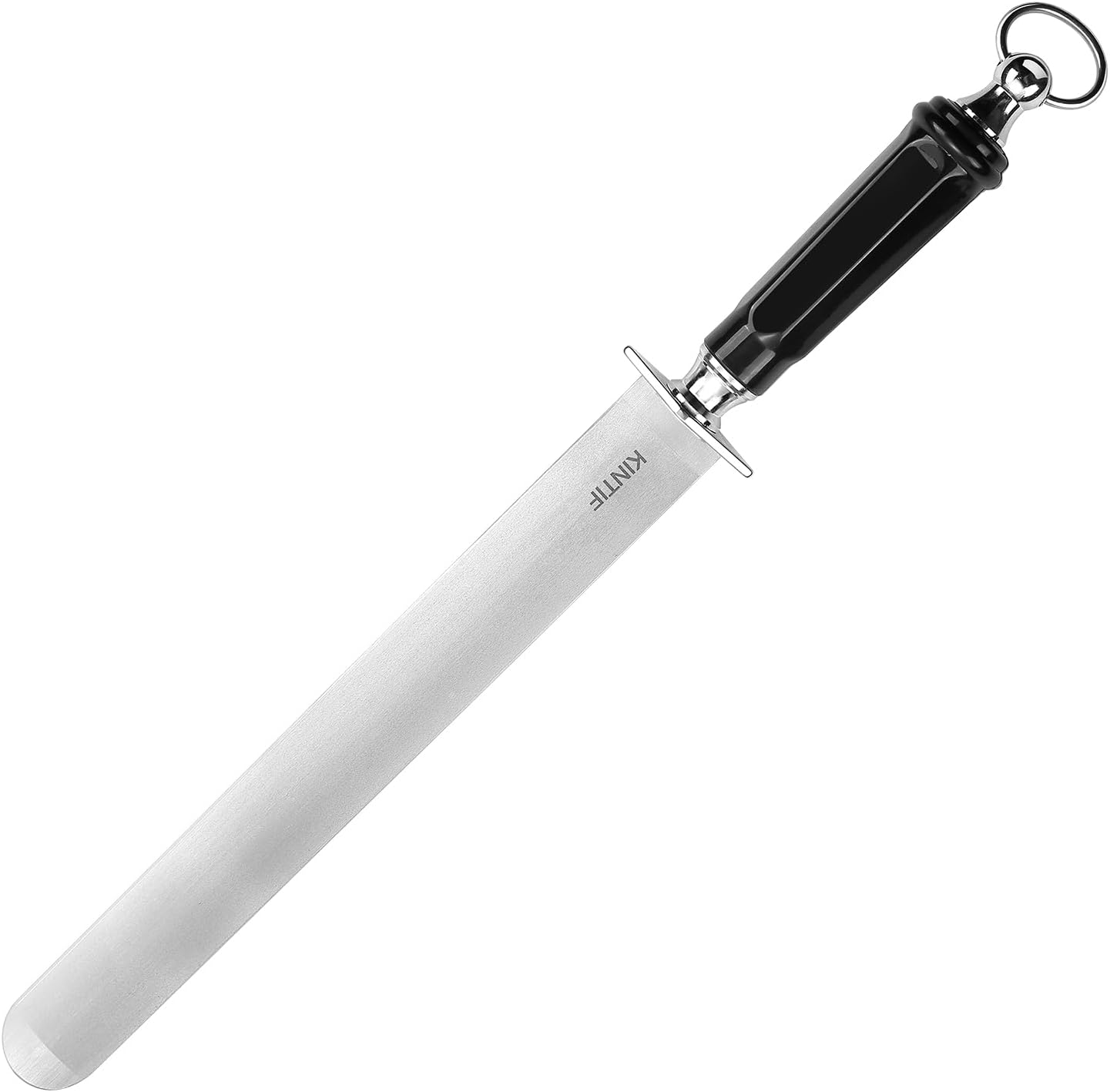 Sharpening Steel 12 inch Heavy-Duty Honing Steel Flat Honing Rod, High hardness, Fine Cut, Ideal For Butcher Knives and Chef Knives, Knife Sharpeners