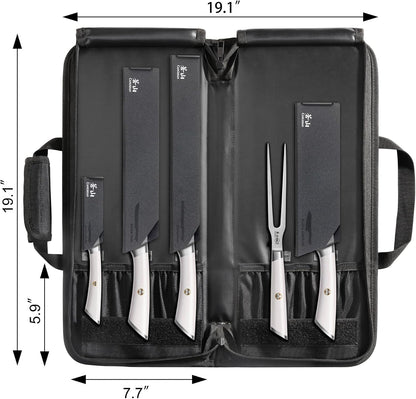 Cangshan Elbert Series German Steel Forged 6-Piece BBQ Knife Set, White, 1027006