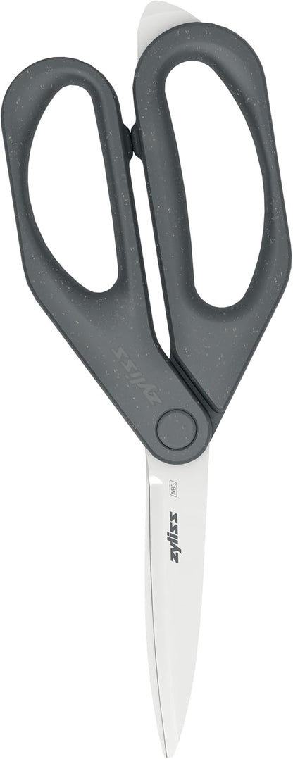 Herb Snippers with Integrated Stem Stripper – Precision Blade Kitchen Scissors for Fresh Herbs, Parsley, Cilantro & Chives – Ergonomic Wheat Straw Handle, Left/Right-Handed, Dishwasher Safe