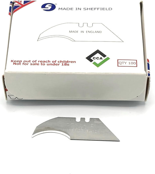 Concave trimming knife blades x 100