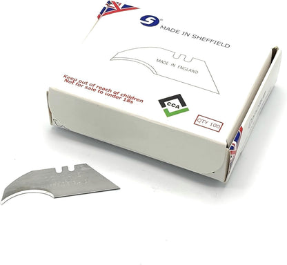 Concave trimming knife blades x 100