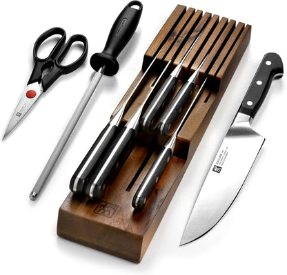Pro Knife Set - 9 Piece with In-Drawer Block