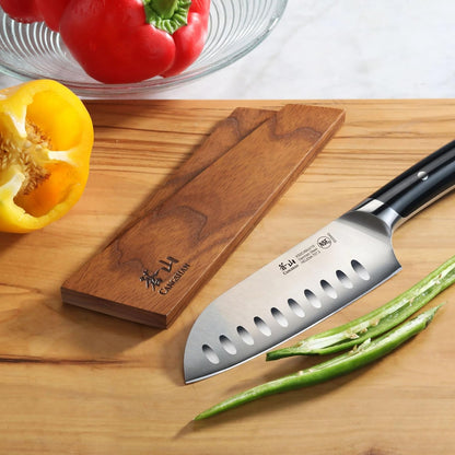Cangshan Ash Wood Magnetic Knife Sheaths, (6" Chef's/6" Boning/5" Santoku/5" Nakiri), 503954