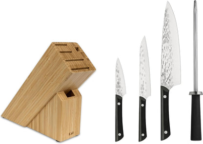 PRO 3 Piece Starter Set | Includes 8" Chef, 3.5" Paring & 6" Utility Knife, Japanese AUS6M Stainless Steel Blades, Full-Tang POM Handle, NSF Certified