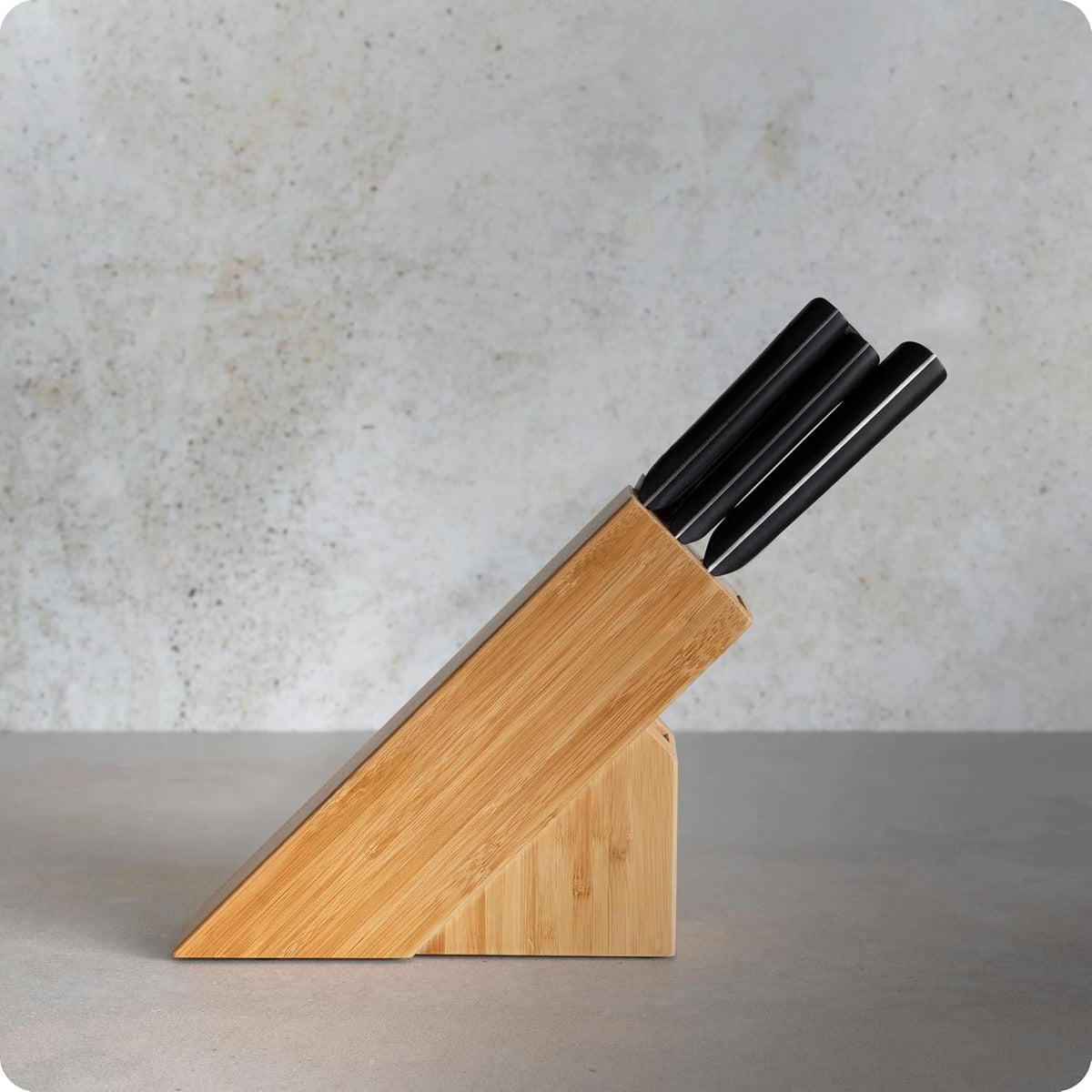 PRO 3 Piece Starter Set | Includes 8" Chef, 3.5" Paring & 6" Utility Knife, Japanese AUS6M Stainless Steel Blades, Full-Tang POM Handle, NSF Certified