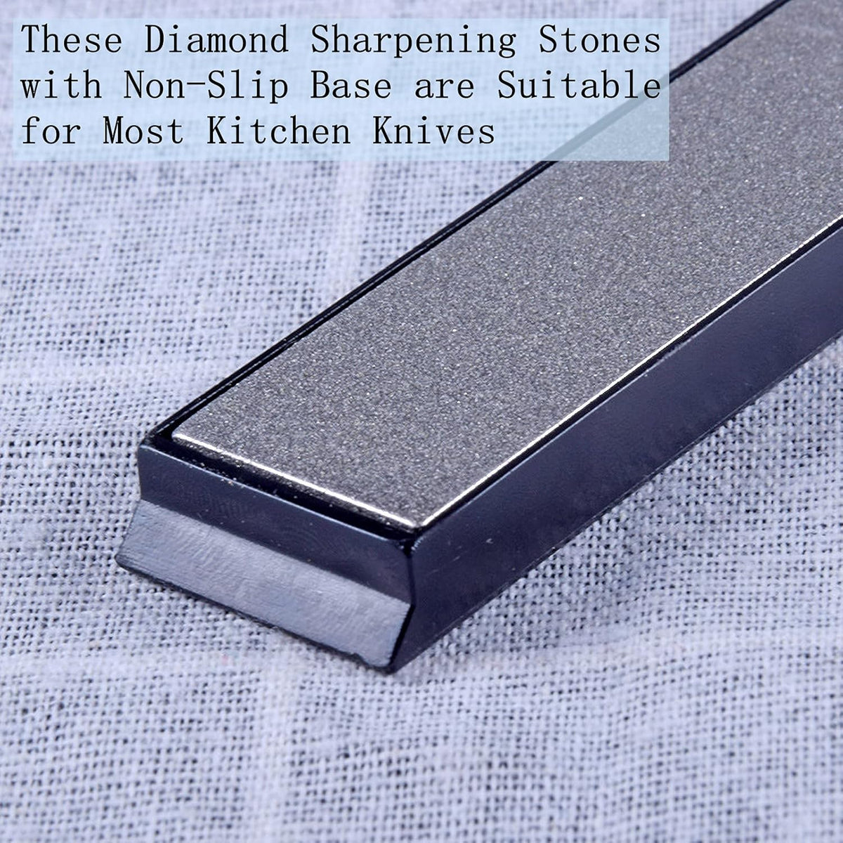 10Pcs Diamond Knife Sharpening Stones Set, #80#200#400#500#600#800#1000#1500#2000#3000 Grit, Diamond Whetstones with a Non-Slip Base for Ruixin Sharpener, Knife Sharpener for Kitchen Outdoor