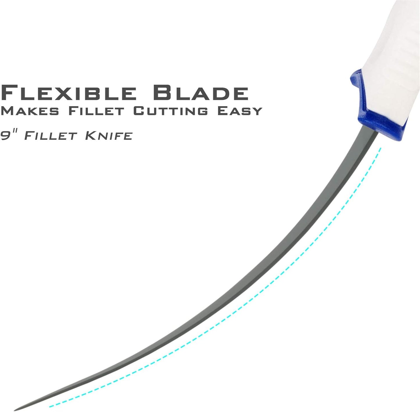 Spartacus Fillet Knife, Razor Sharp 8Cr14 Stainless-Steel Blade, Boning and Food Prep Knives, Durable/Comfortable Handles, Protective Sheath, Perfect for Fresh or Saltwater