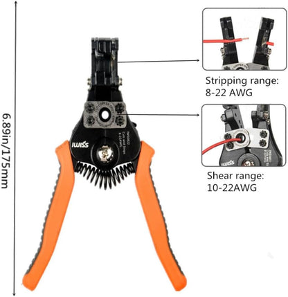 szhdxsy IWS0822 Manual Wire stripper Multifunctional electrical stripper peeling device Peeling knife Wire stripping pliers Wire cutter