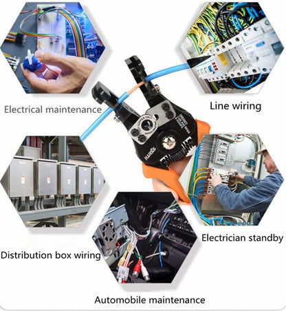 szhdxsy IWS0822 Manual Wire stripper Multifunctional electrical stripper peeling device Peeling knife Wire stripping pliers Wire cutter