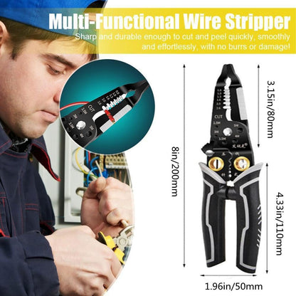 szhdxsy IWS0822 Manual Wire stripper Multifunctional electrical stripper peeling device Peeling knife Wire stripping pliers Wire cutter