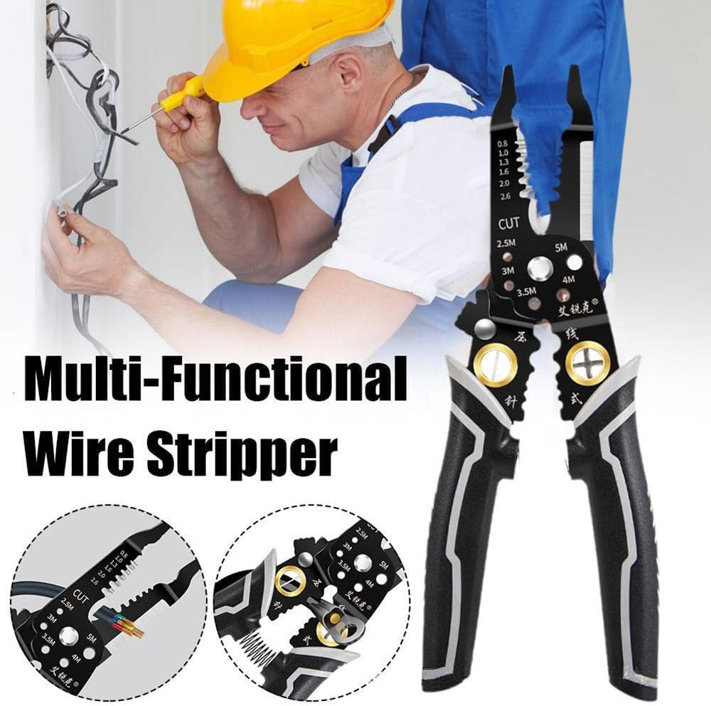 szhdxsy IWS0822 Manual Wire stripper Multifunctional electrical stripper peeling device Peeling knife Wire stripping pliers Wire cutter