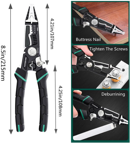 szhdxsy IWS0822 Manual Wire stripper Multifunctional electrical stripper peeling device Peeling knife Wire stripping pliers Wire cutter