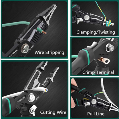 szhdxsy IWS0822 Manual Wire stripper Multifunctional electrical stripper peeling device Peeling knife Wire stripping pliers Wire cutter