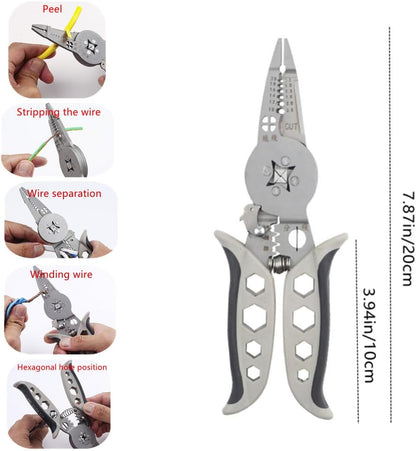 szhdxsy IWS0822 Manual Wire stripper Multifunctional electrical stripper peeling device Peeling knife Wire stripping pliers Wire cutter