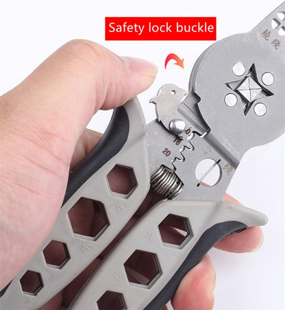 szhdxsy IWS0822 Manual Wire stripper Multifunctional electrical stripper peeling device Peeling knife Wire stripping pliers Wire cutter