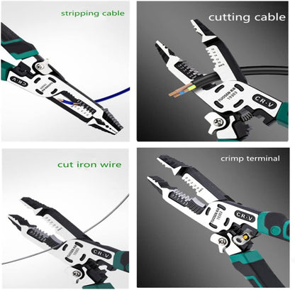 szhdxsy IWS0822 Manual Wire stripper Multifunctional electrical stripper peeling device Peeling knife Wire stripping pliers Wire cutter