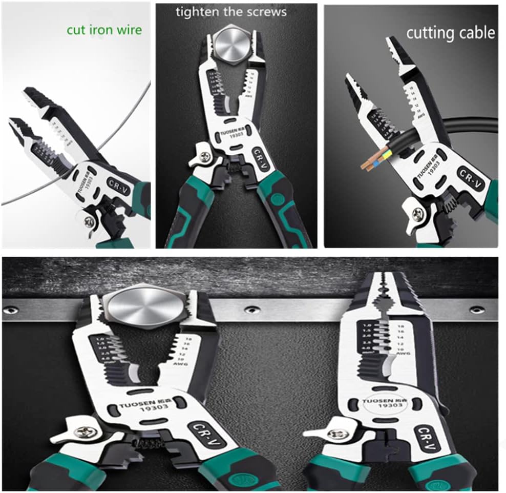 szhdxsy IWS0822 Manual Wire stripper Multifunctional electrical stripper peeling device Peeling knife Wire stripping pliers Wire cutter