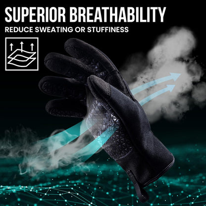 Level 3 Needle, Level 5 Puncture Resistant Work Gloves for Gardening, Touchscreen, Breathable, Grip Enhanced A7 Cut Resistant Safety Gloves, Black, Medium (M), 1 Pair