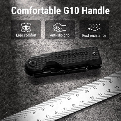3PCS Quick Change Folding Pocket Utility Knife Set with Belt Clip