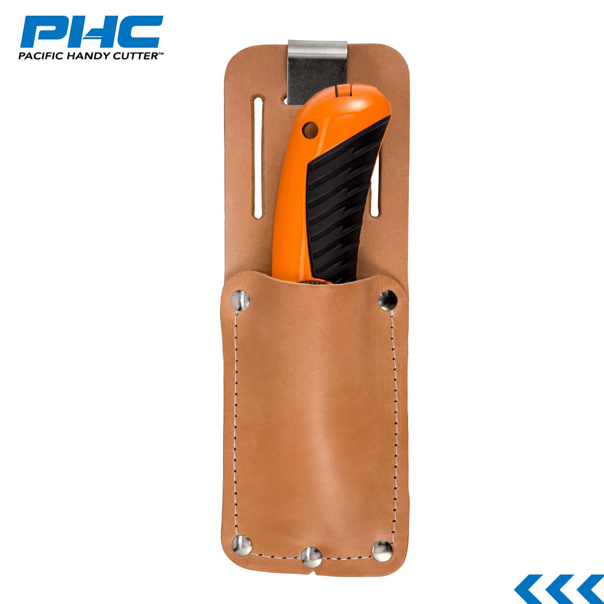 Pacific Handy PCUKH326 Cutters PCUKH326 Tan Leather Sheath Holster with Clip