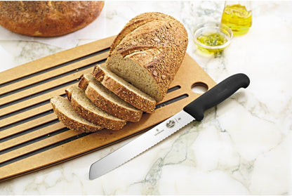 Swiss Classic Knife Block - Kitchen Knife Set with Block for Home Essentials - Includes Chef's Knife, Kitchen Shears & More - Black Handles