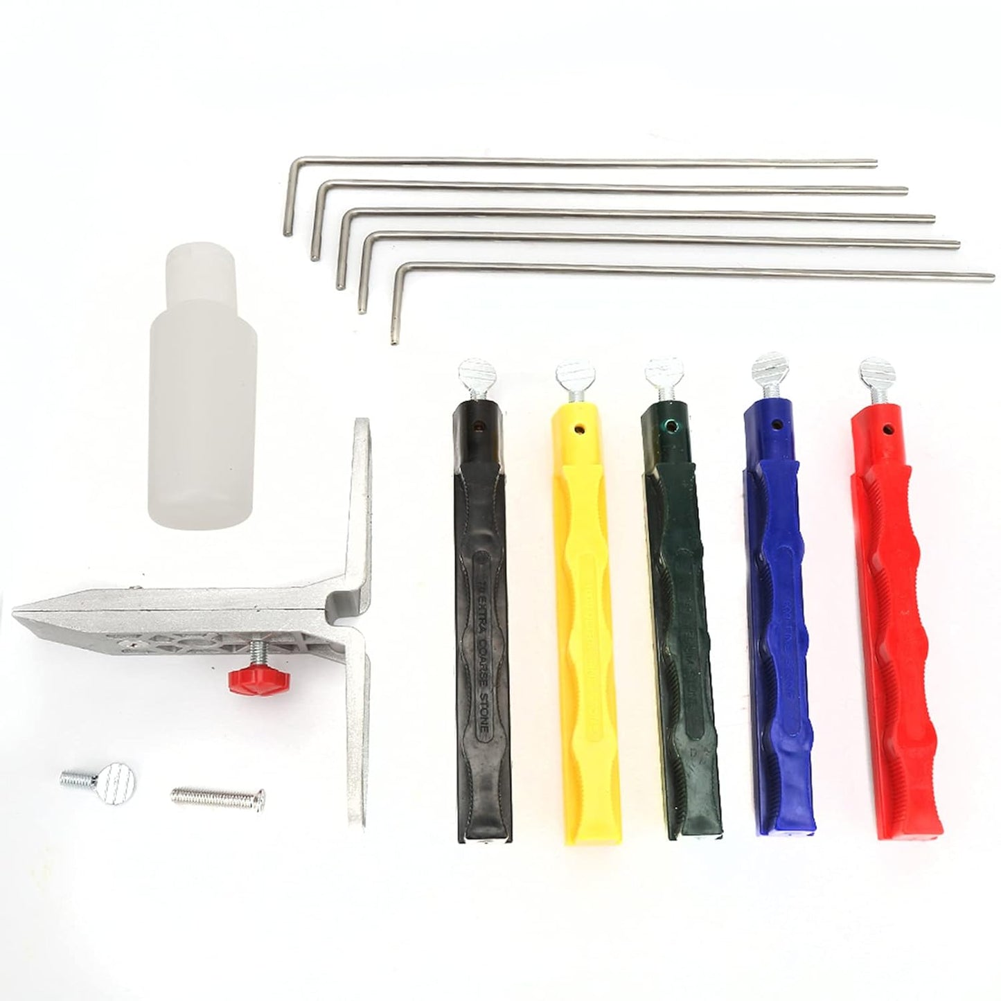 Sharpening System, Kitchen FiX Angle Knife Sharpener Knife Sharpener Kit Grinder Sharpening Stone Set Diamond Sharpening System Tools for Chef Home