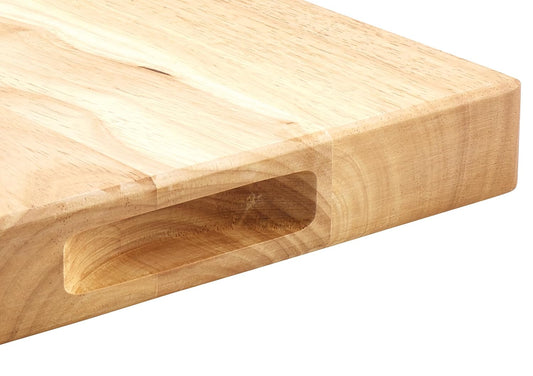 WCB-1218 Wooden Cutting Board, 12-Inch x 18-Inch x 1.75-Inch, Tan, 12 X 18