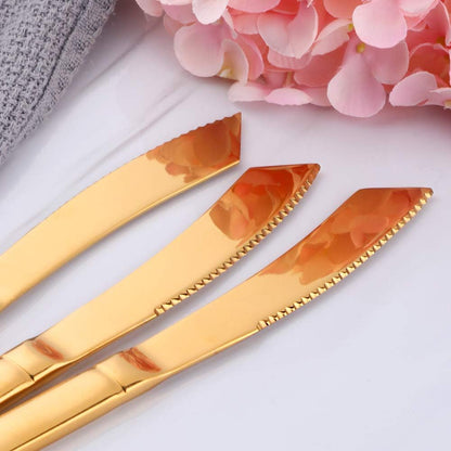 6-Pieces Rainbow Steak Knife Set, Premium Serrated Stainless Steel Kitchen Steak Knives, Flatware Utensil Silverware Sets, Dishwasher Safe