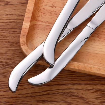 6-Pieces Rainbow Steak Knife Set, Premium Serrated Stainless Steel Kitchen Steak Knives, Flatware Utensil Silverware Sets, Dishwasher Safe