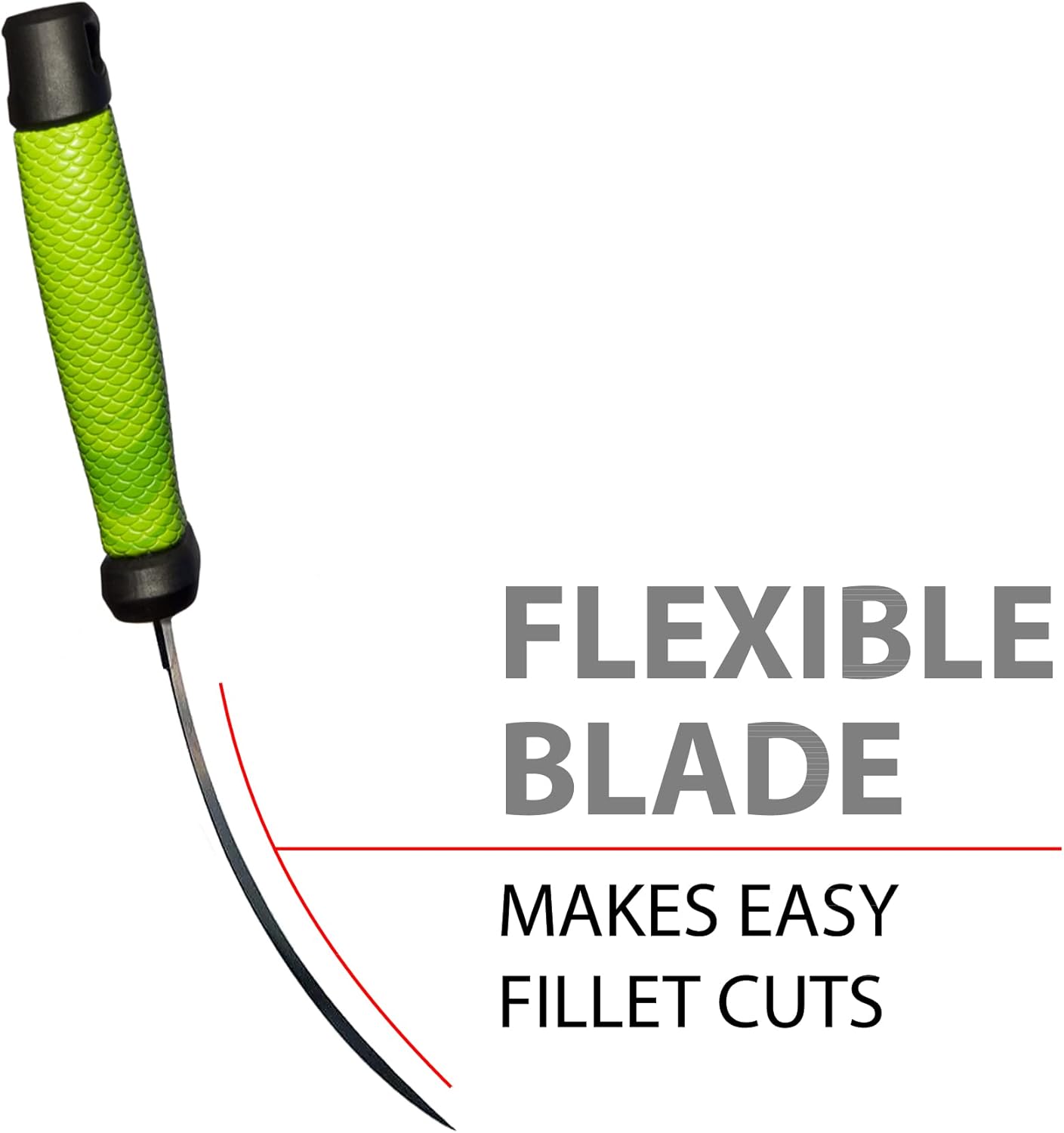 Sharp Curved Fish Fillet Knife 6.5 inch, Flexible Thin and Sturdy Knife with Ergonomic Handle