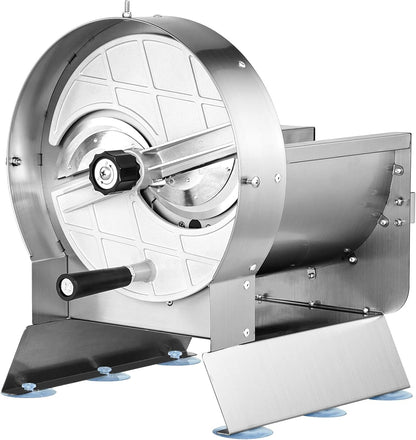 Manual Vegetable Fruit Slicer, 0-0.5"/0-12mm Thickness Adjustable Commercial Slicer Machine, Stainless Steel Food Cutter Slicing Machine with 2 Spare Blades, for Potato, Cucumber, Lemon, Tomato