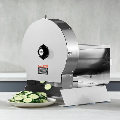Manual Vegetable Fruit Slicer, 0-0.5"/0-12mm Thickness Adjustable Commercial Slicer Machine, Stainless Steel Food Cutter Slicing Machine with 2 Spare Blades, for Potato, Cucumber, Lemon, Tomato