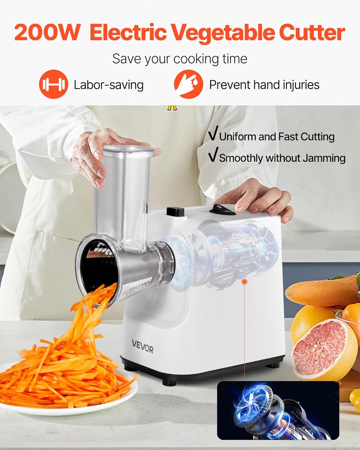Manual Vegetable Fruit Slicer, 0-0.5"/0-12mm Thickness Adjustable Commercial Slicer Machine, Stainless Steel Food Cutter Slicing Machine with 2 Spare Blades, for Potato, Cucumber, Lemon, Tomato